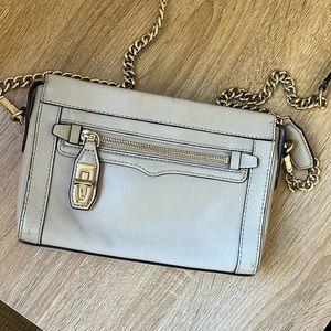 Rebecca Minkoff beige leather crossbody
